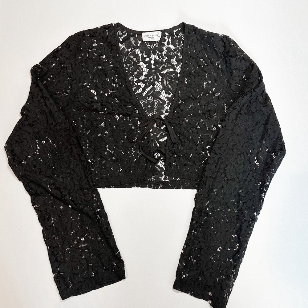 Josefine HJ x NA-KD Lace Tie-Front Top